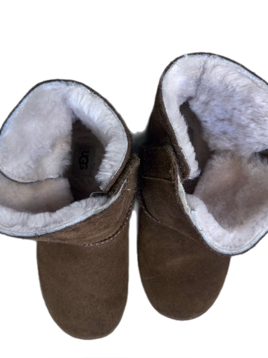 UGG Other - UGG Kids Chocolate Brown Sheepskin Boots with White Plush Lining